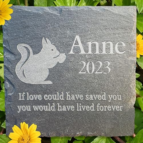 Miniatura 17 de Regalo personalizado de piedra conmemorativa para mascotas, marcador de tumba de cabra - lápida de condolencia de mascotas - lápida de jardín