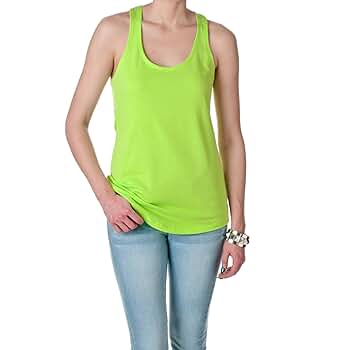 6933 Next Level The Racerback Terry Tank Neon Heather Green