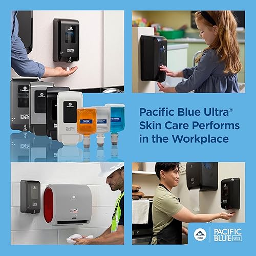 Miniatura 9 de Pacific Repuesto de jabón de manos de espuma suave ultra manual azul, aroma cítrico, 43715, 1200 ml por recarga, 4 recargas por caja