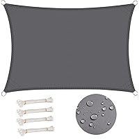 WOLTU Vela ombreggiante 5x7m in PES 160 g/m² Idrorepellente Tenda a Vela Parasole