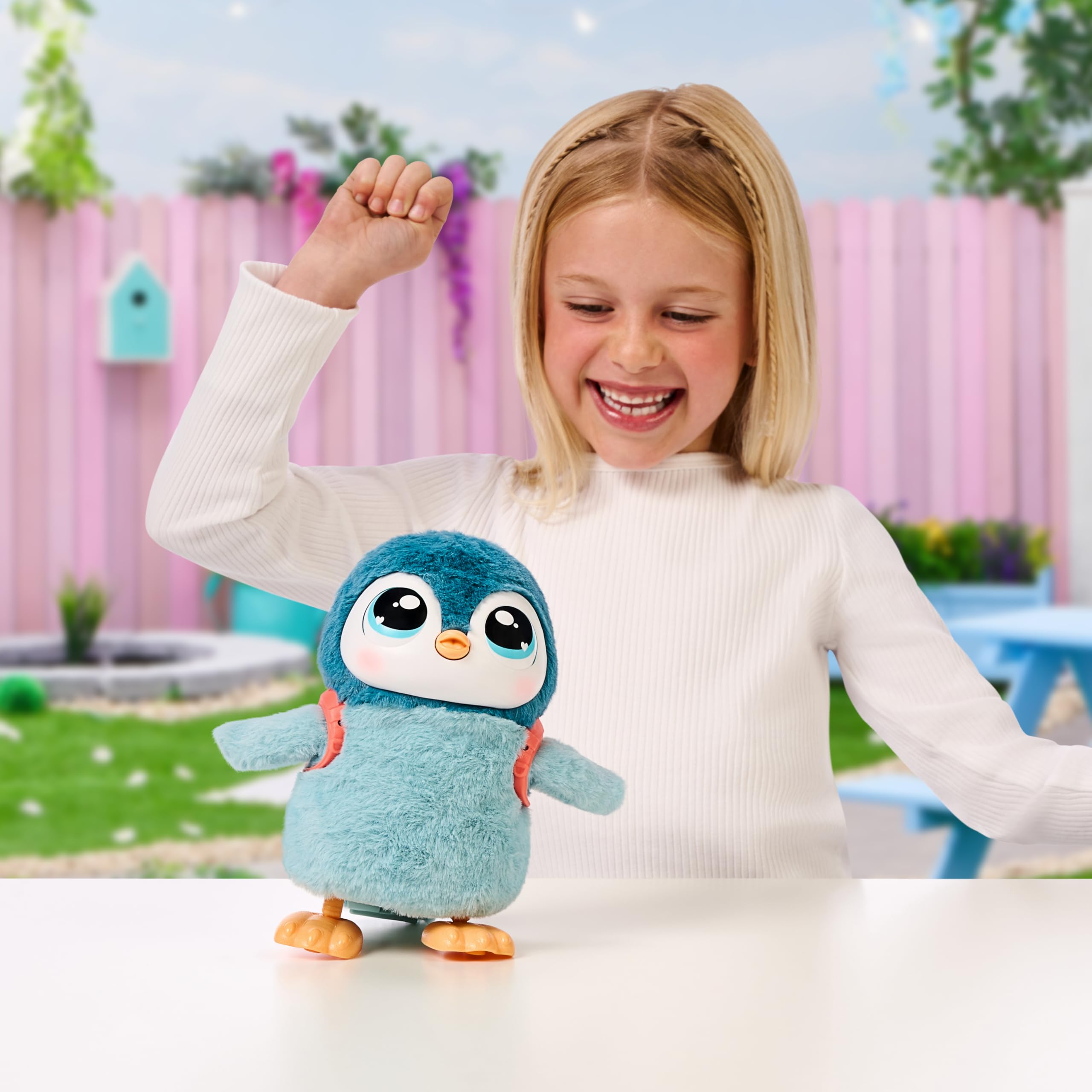 Little Live Pets My Walking Penguin Waddles | Kuscheliger interaktiver Pinguin, der läuft, Tanzt und mit den Flügeln flattert. Über 25 Geräusche & Reaktionen. Batterien enthalten. Ab 5 Jahren.
