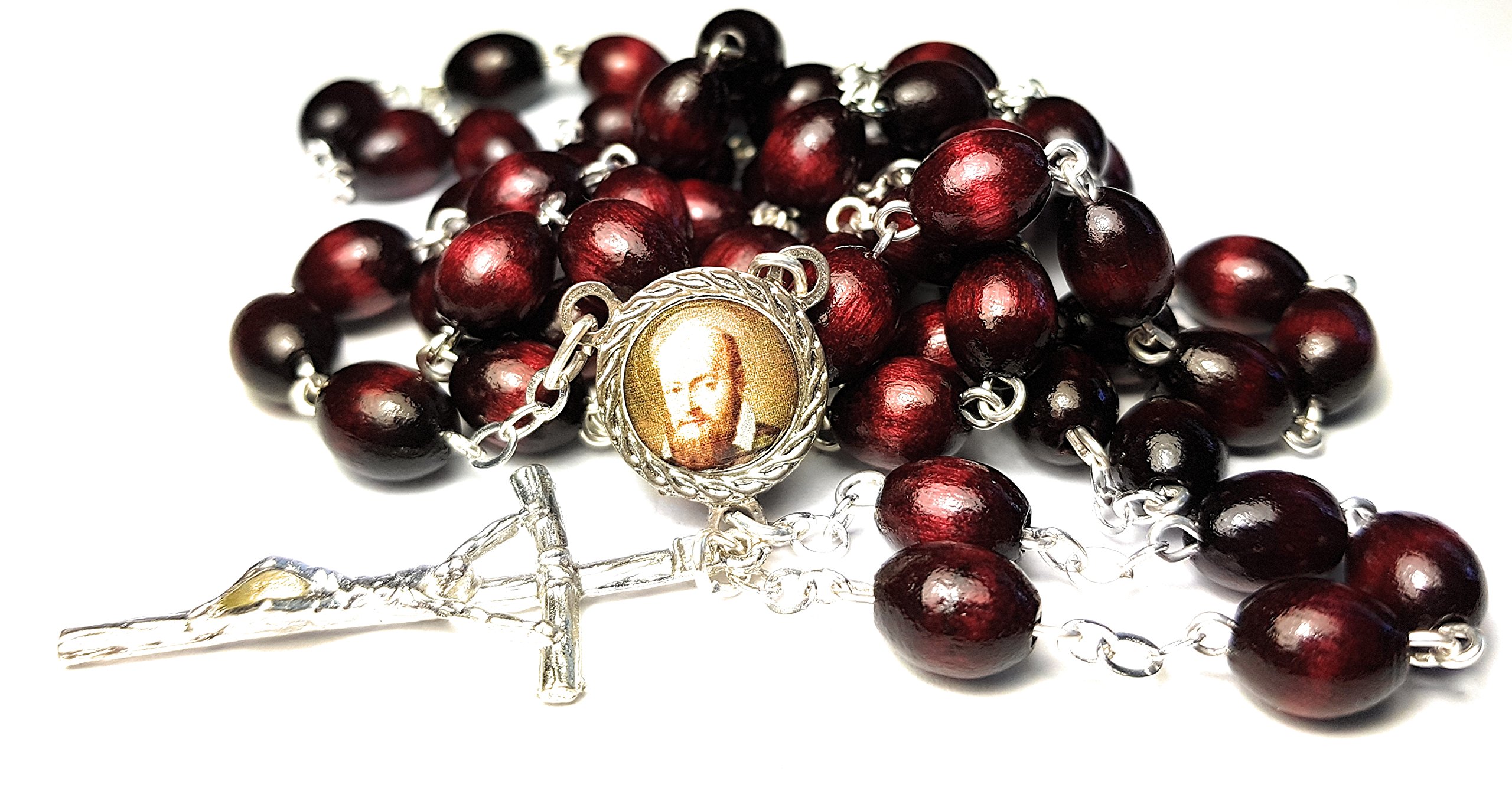 SANCTUM VERITASRelic Rosary 3rd Class of Saint Francis de Sales Patron of Baker, Oregon; Cincinnati, Ohio; Catholic Press; Columbus, Ohio; confessors; Deaf People; South Africa Francisco de Sales (Cherry)