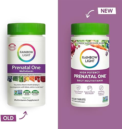 Miniatura 2 de Rainbow Light Multivitamina Prenatal One una vez al día para apoyar la energía y la inmunidad para la madre y el desarrollo para bebé con ácido
