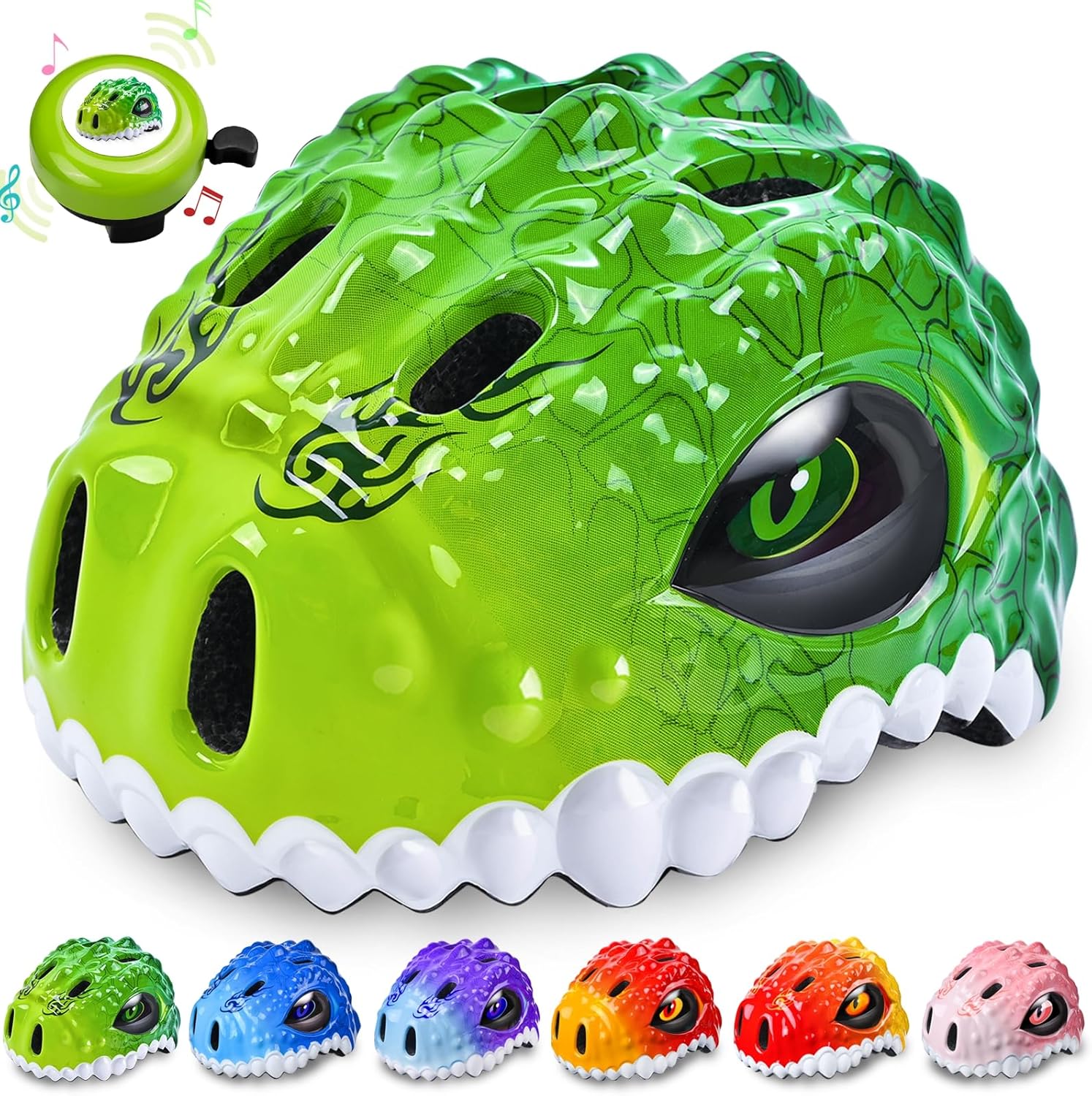 Toddler/Kids Bike Helmet for Boys Girls Adjustable Kids Helmet 3D Lightweight Ventilation