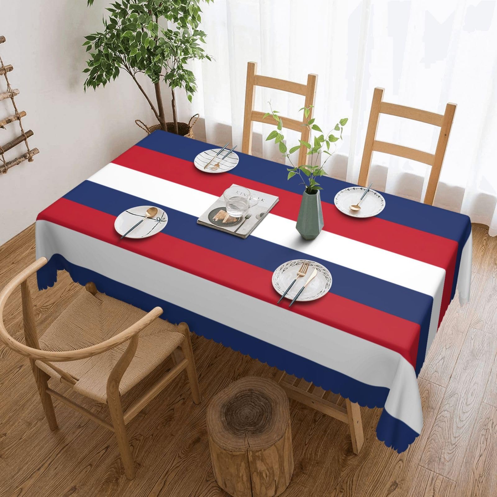Nappe rectangulaire imprimé drapeau néerlandais pour salle à manger et buffets