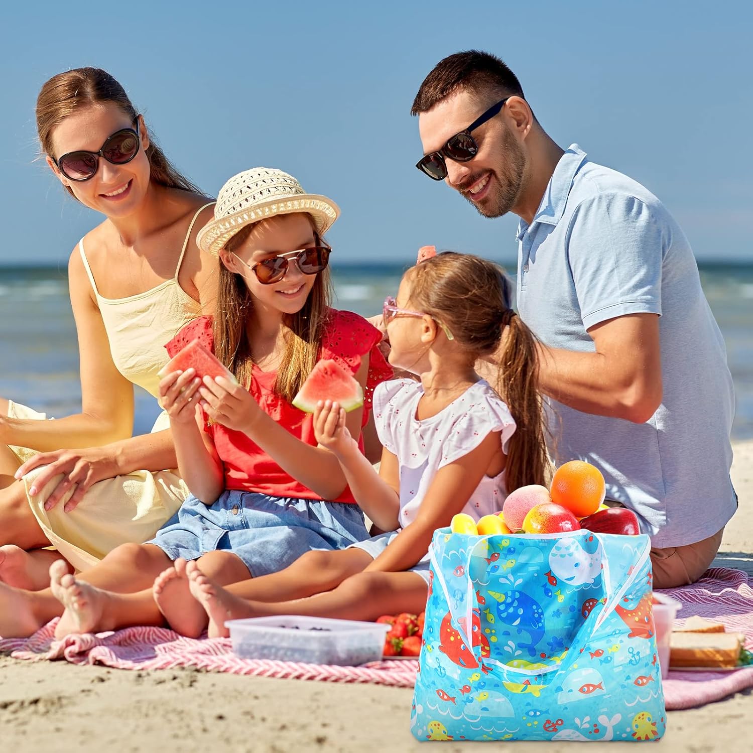 Geyee 40 Pcs Grocery Reusable Shopping Bag Bulk Foldable Kitchen Waterproof Heavy Duty Tote Handle for Gift Party Purse - Image 2