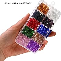 Vista 26 de QualyQualy Cuentas de pesca surtidas, cuentas de pesca de vidrio de plástico, rojo y amarillo, mezcla de colores, cuentas de pesca luminosas