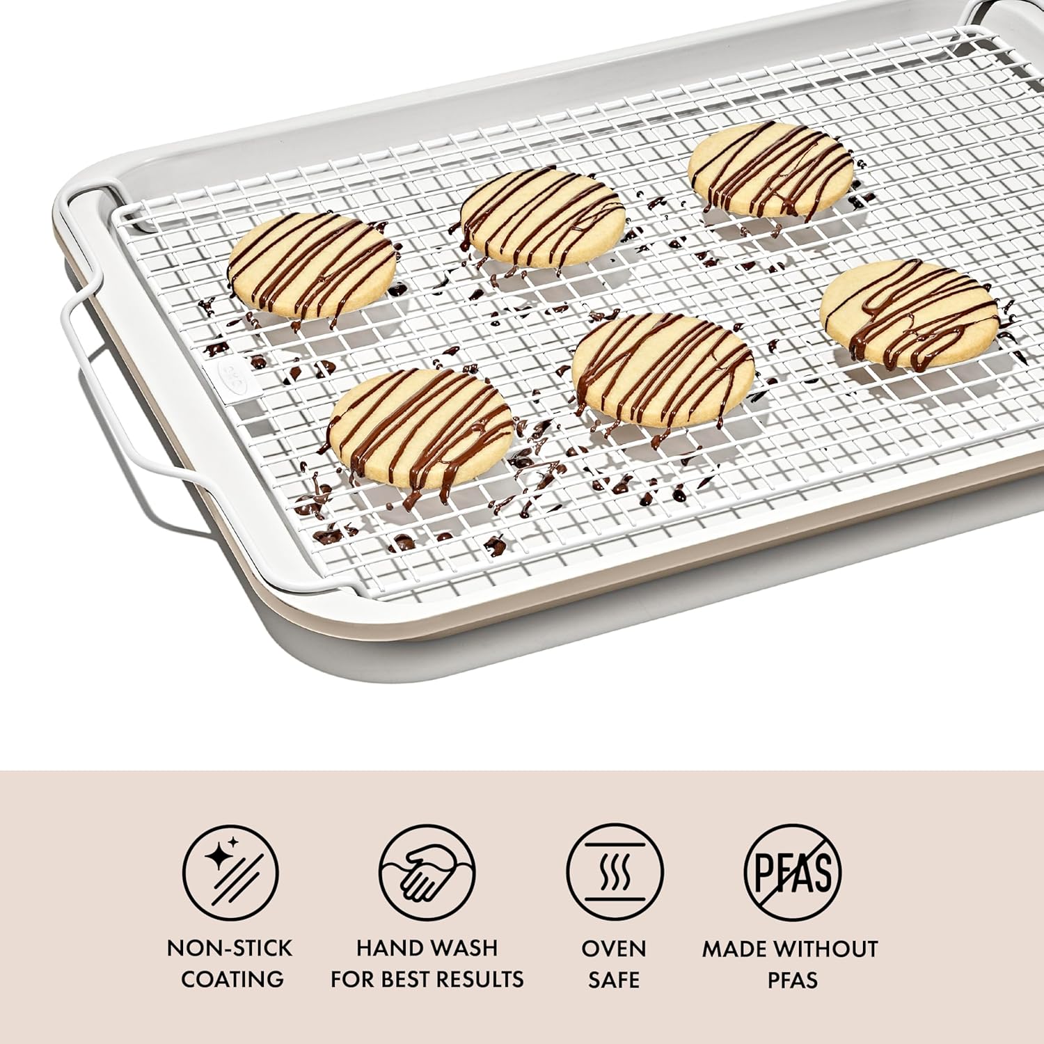 OXO Good Grips Non-Stick Pro Ceramic Coated Cooling and Baking Rack, Cooling Rack