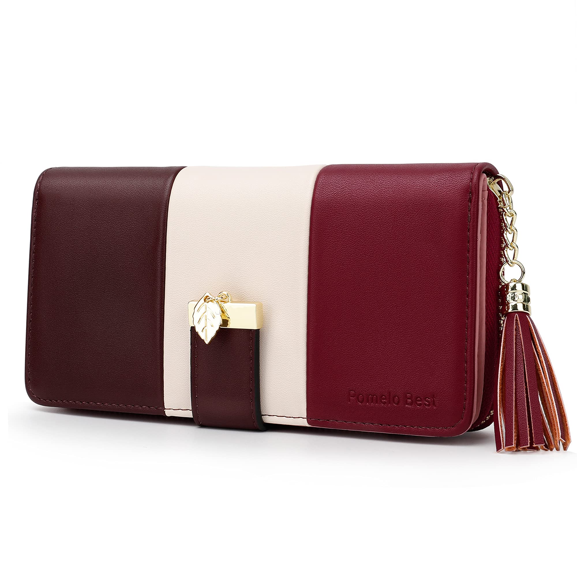 Pomelo BestWomen Wallets RFID Ladies Purses with Multiple Card Slots and Roomy Compartment