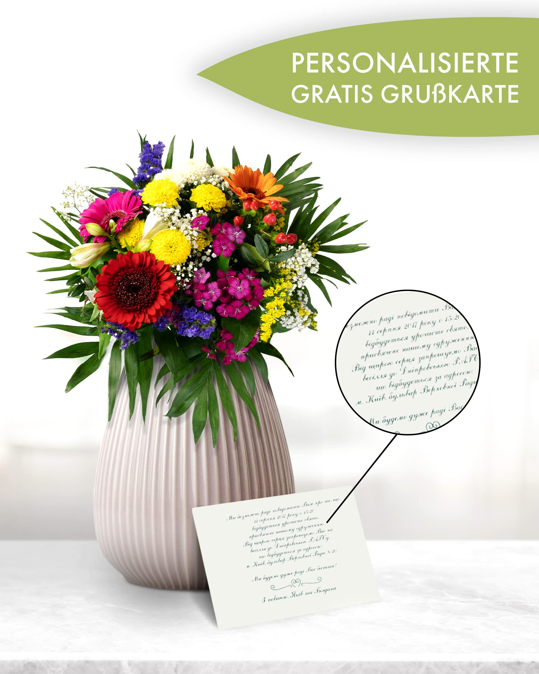Flora Trans Blumenstrauß zum Muttertag oder einfach mal um Danke zu sagen -Blumenstrauß der Jahreszeit - Lieferung in 1-2 WERKTAGE