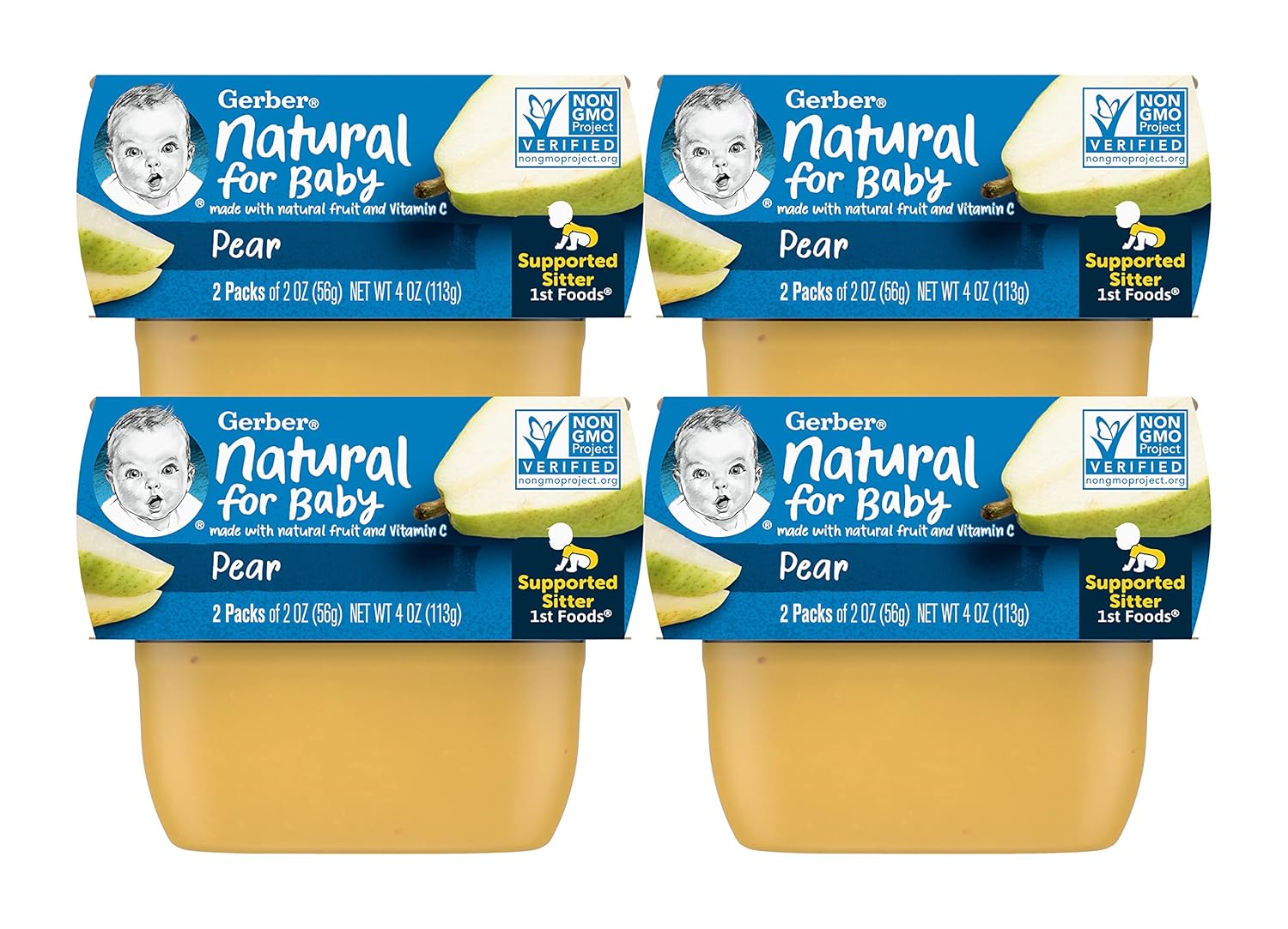 Gerber Natural for Baby 1st Foods Baby Food Tubs,NonGMO
