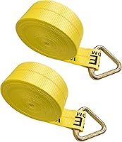 Vista 41 de Mega Cargo Control Correa de cabrestante negra de 3 pulgadas x 30 pies con anillo Delta, para transporte, construcción, madera, 1 paquete