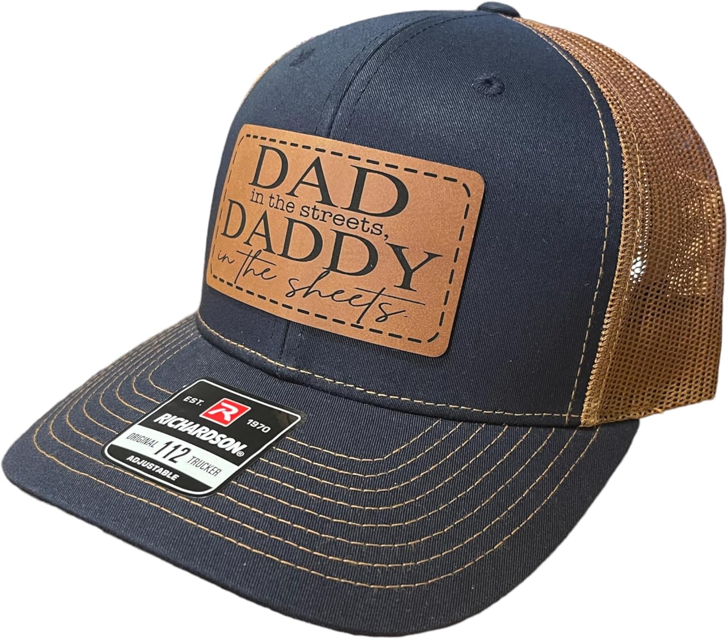 BUBBLEHEAD Ink Handmade Dad in The Streets Daddy in The Sheets Hat, Birthday Gift for New Father