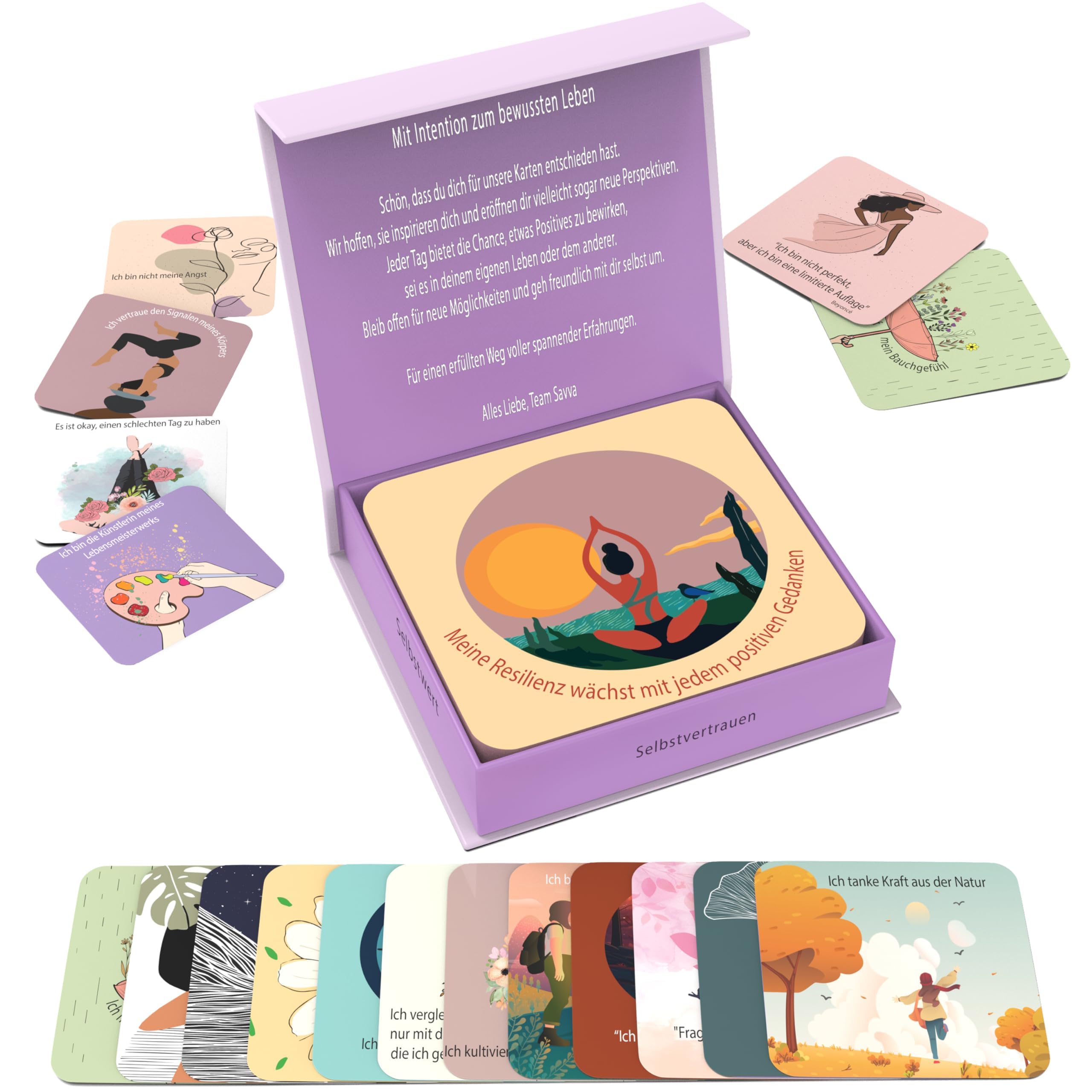 Positiv Affirmationskarten für Frauen