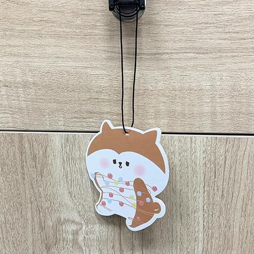 Miniatura 6 de Ambientador navideño para espejo retrovisor de automóvil, 12 ambientadores de coche para perro, adorno colgante con 6 aromas, lindos accesorios para