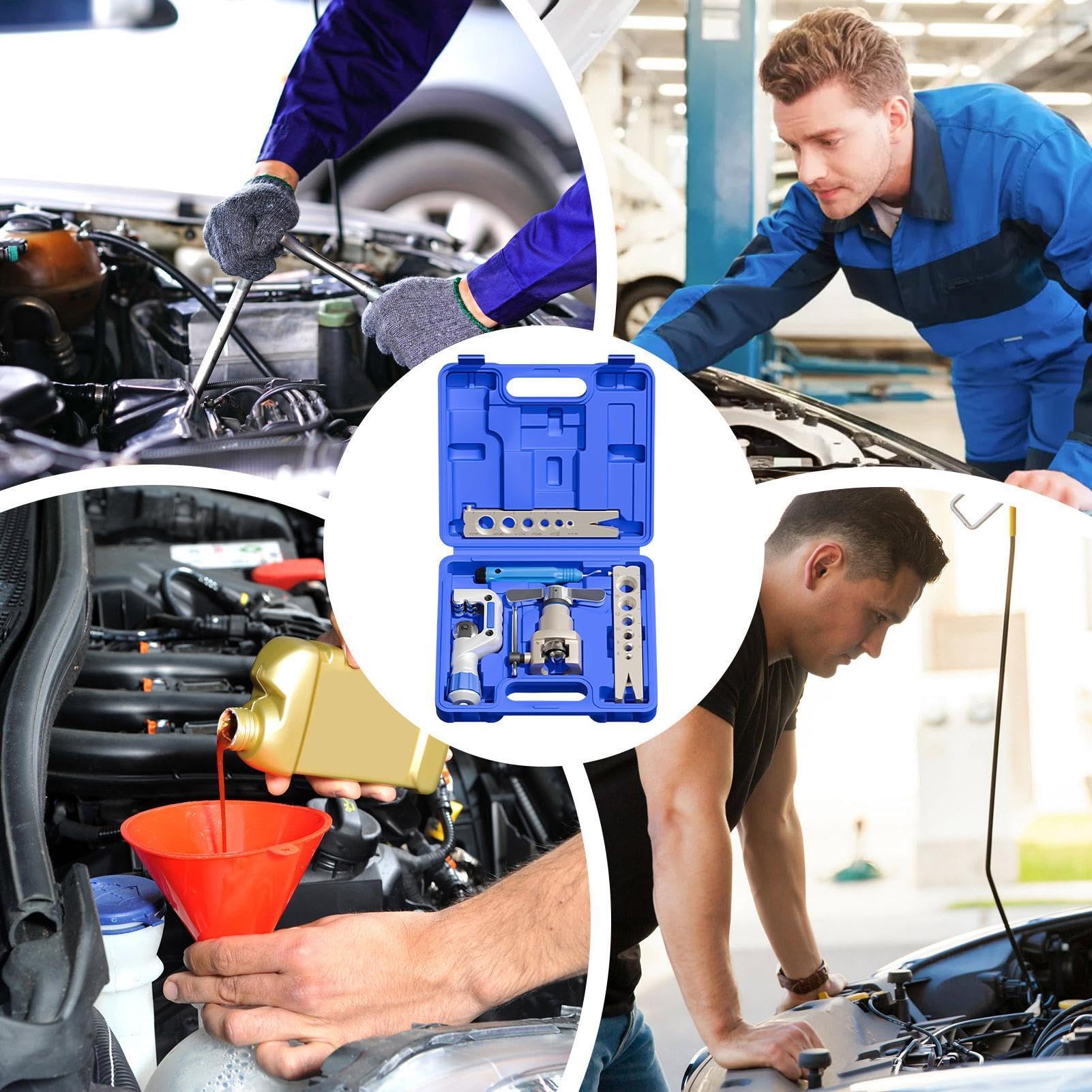Herramienta Abocardadora De Línea De Freno Set De Reparación Y | Herramienta Abocinadora Para Frenos Automóvil Coche Camión Sedán Automotriz Hogar I