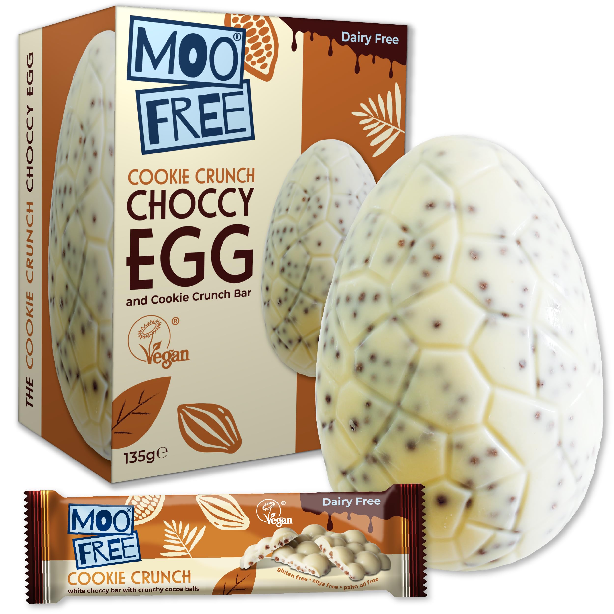 Moo Free Dairy Free Easter Eggs (1, Cookie Crunch Egg)