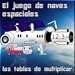 El juego de naves espaciales para el cálculo de las tablas de multiplicar