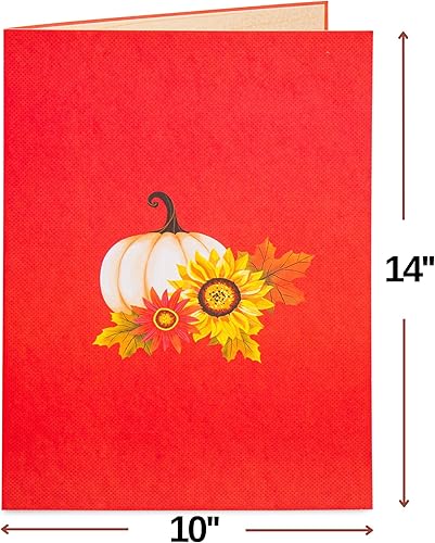 Miniatura 7 de Paper Love HugePop - Ramo de cosecha de otoño 3D, tarjeta desplegable con ramo de papel desmontable, para otoño, Acción de Gracias, todas las