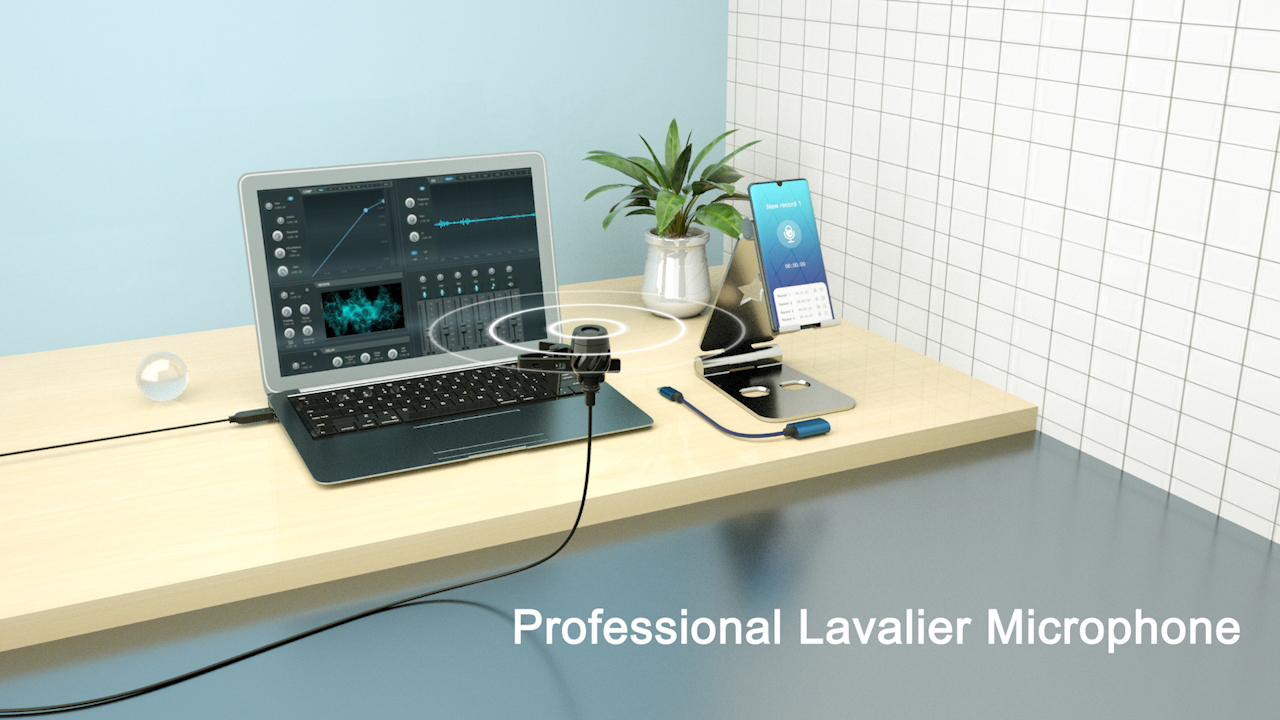 Lavalier-microfoon, omnidirectionele condensatormicrofoon met