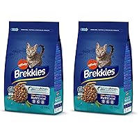 Brekkies Cibo per gatti con salmone, tonno e verdure 3,5 kg (Confezione da 2)