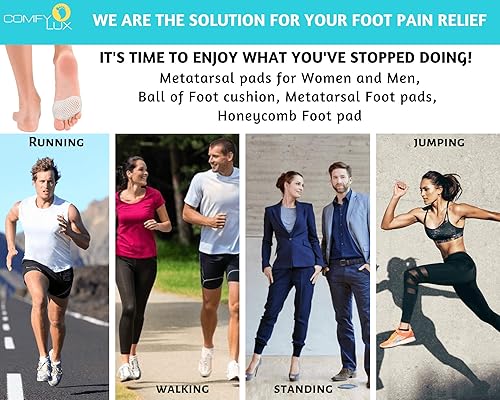 Miniatura 5 de Almohadillas metatarsianas, almohadillas metatarsianas para mujeres, almohadillas metatarsianas para hombres, almohadillas de bola de pies, alivio
