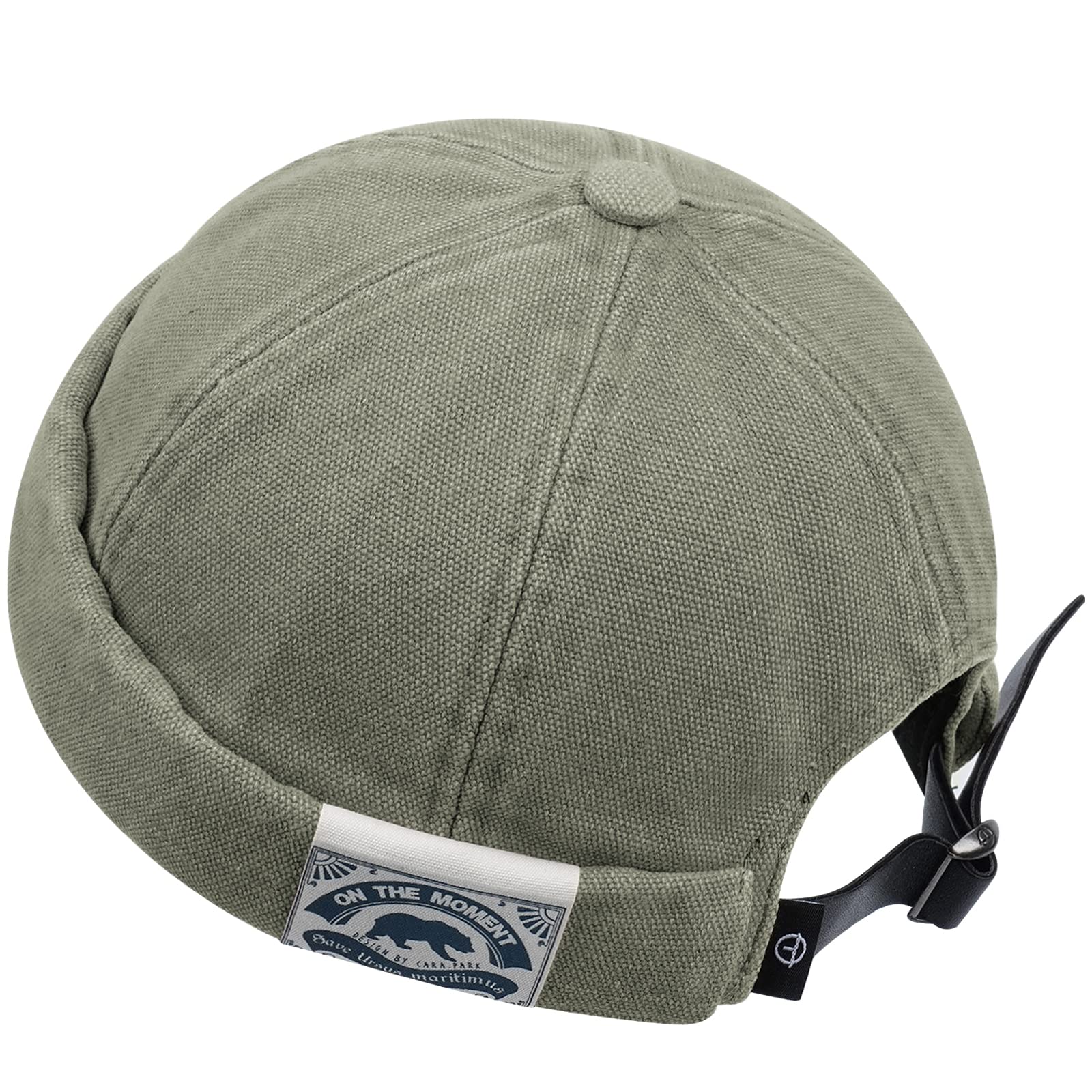 Lot De 2 Chapeaux Portuaires Docker Unisexe – Noir Et Kaki, Taille Réglable 56-60 Cm