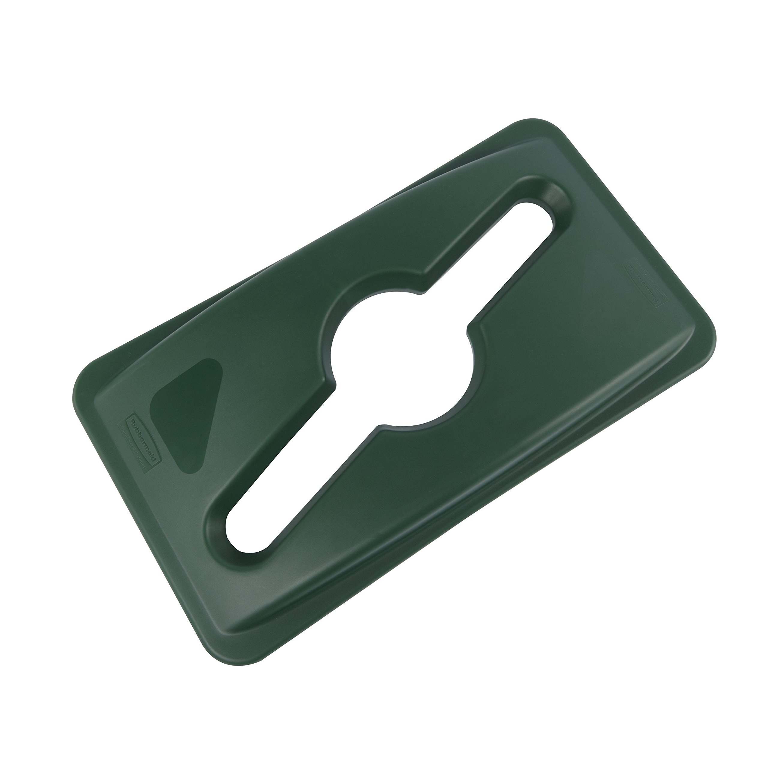 Rubbermaid Commercial Products Slim Jim Mixed Recycling Lid Green 1788373