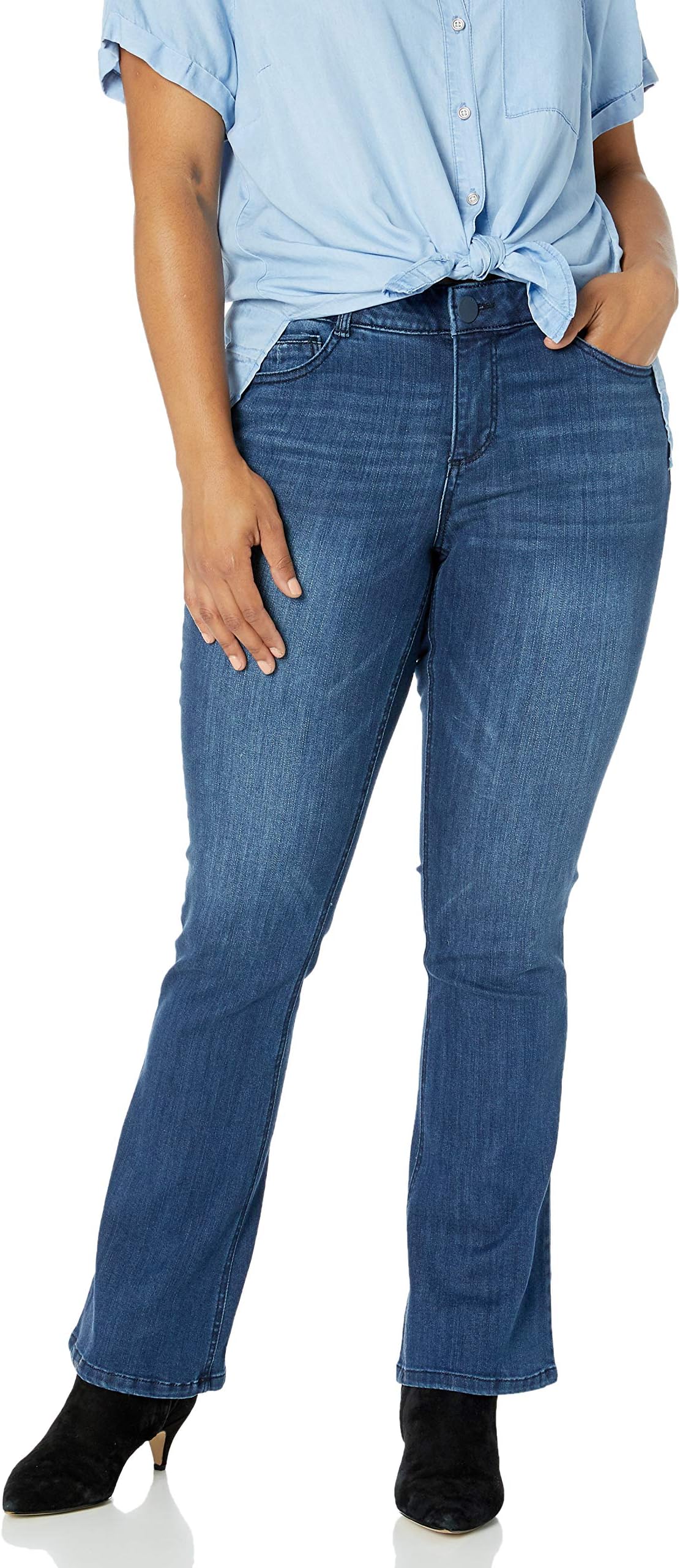 Women's Ab"solution Itty Bitty Bootcut Plus Size Jeans