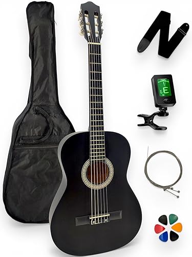 Guitare Classique 4/4 Droitier + Housse + Sangle + Accordeur