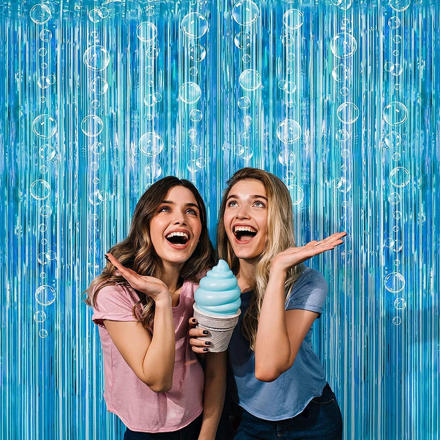 Fabric Backdrop Under The Sea Little Mermaid Ocean Nautical Birthday Party Banner Photo Studio Booth Photography Background