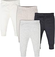 Onesies Brand Baby Boys 4-Pack Mix & Match Pants - 100% Cotton Pull-Ons with Elastic Waist & Cinched Ankles