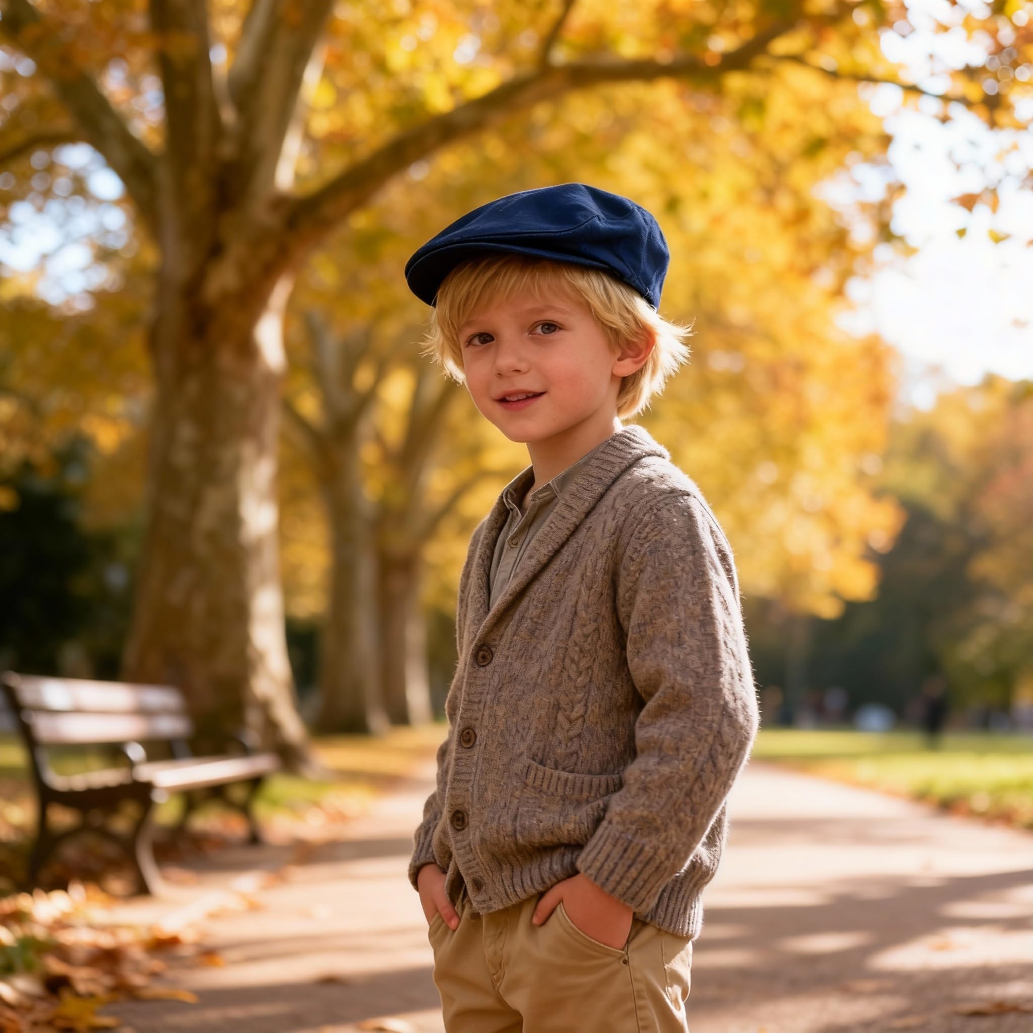 Bienzoe Niño Algodón Sombrero Colegio