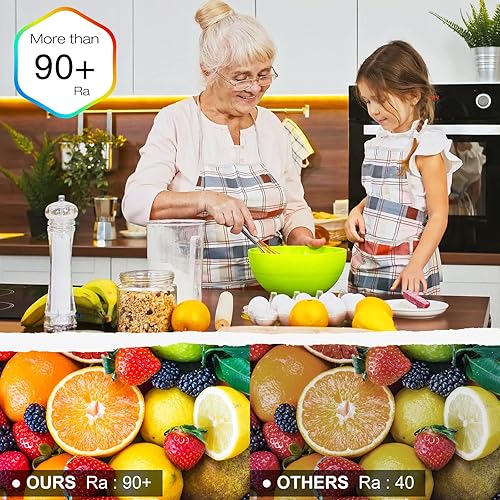 Miniatura 4 de EMITEVER COB - Tira de luces LED de color blanco cálido, 3000 K de alta densidad, CC 24 V, 400 lúmenes/pies, 156 LEDs/ft, Ra 90+, IP30, 16.4 pies, 4