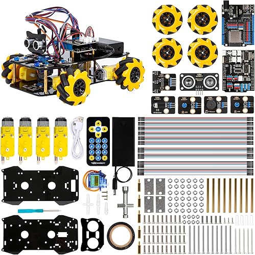 Kit de robot inteligente para automóvil compatible con Arduino, robótica para niños de 8 a 12 años de 12 a 16 años, proyecto de programación
