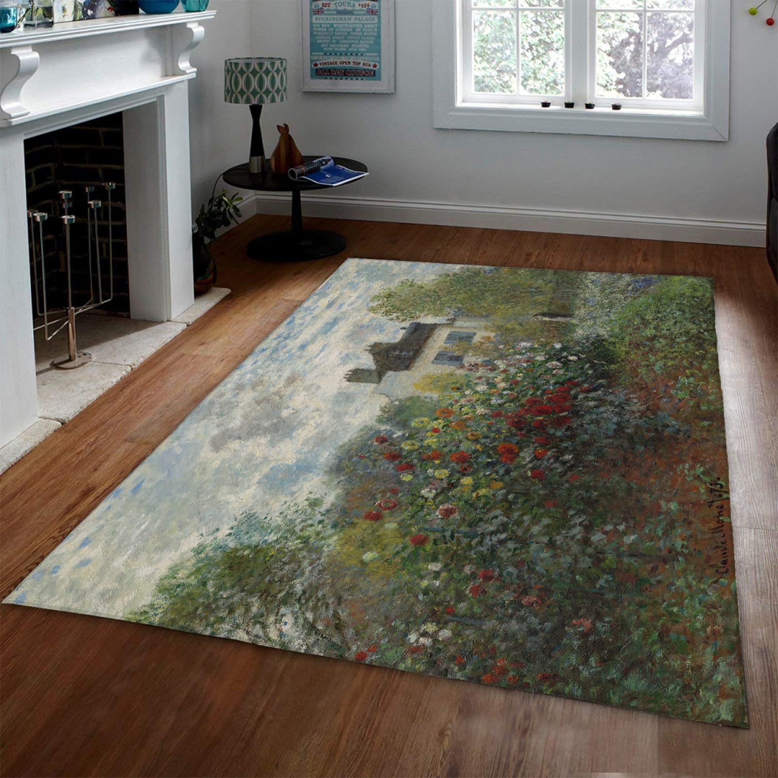 Tapis Claude Monet lavable en machine pour garder la chambre d'enfant propre