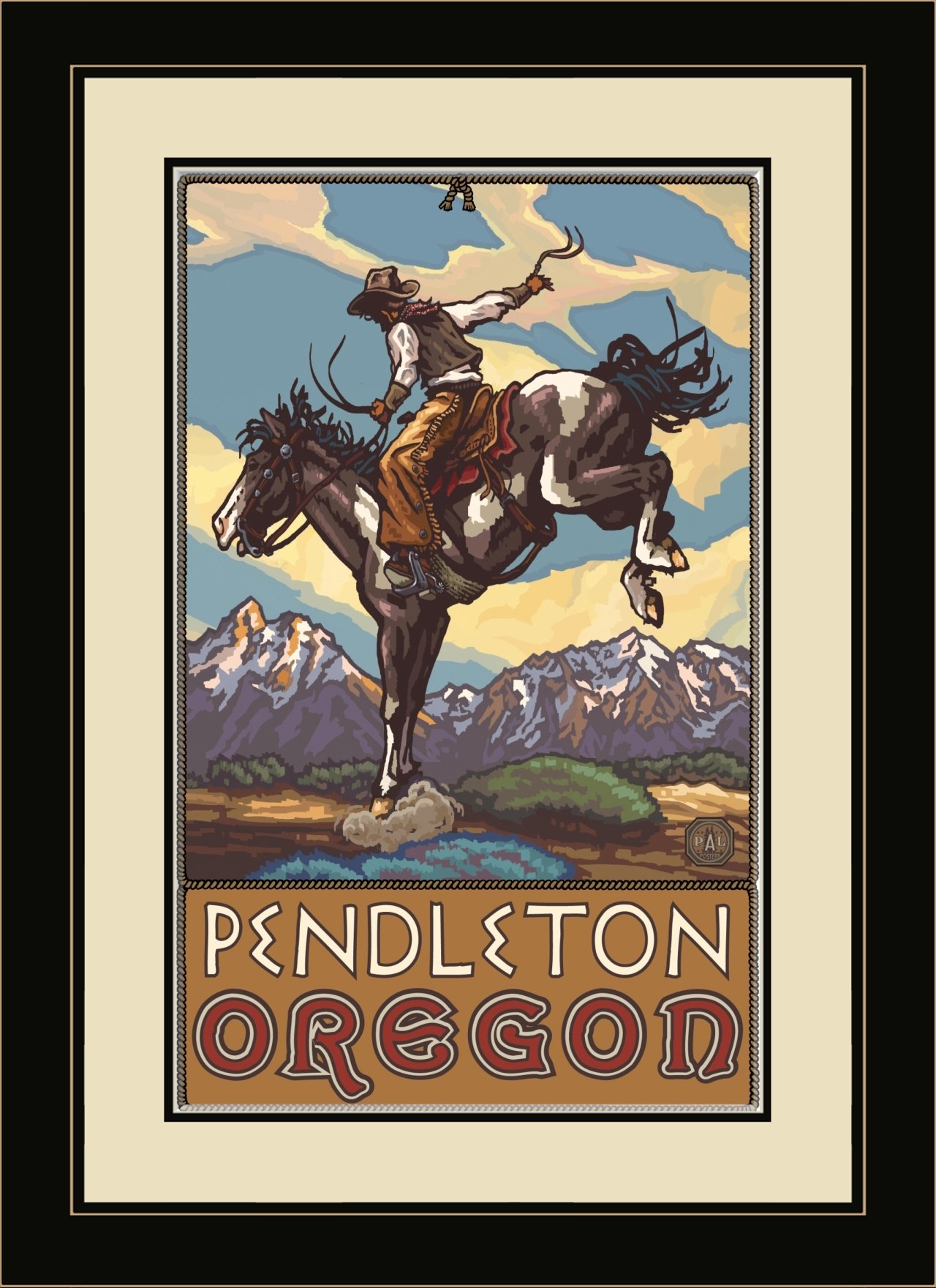 Pendleton Bronc Pendleton Bucking Horse Logo New Saddle Bronc Leader Sage Newman