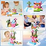 JLH Magnetic Blocks for Kids - 100 PCS Unicorn Magnetic Building Blocks and Cubes - STEM Montessori Sensory Toys for 3+ Year Old Girls Boys - Birthday Gift