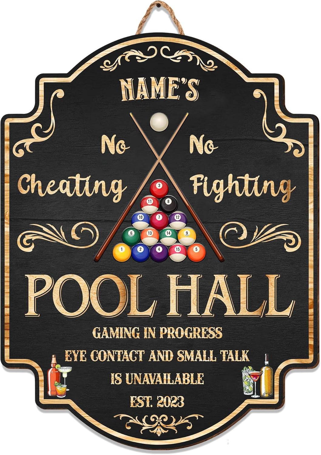 Artsy Woodsy Custom Billiards Room Billiards Club Printed