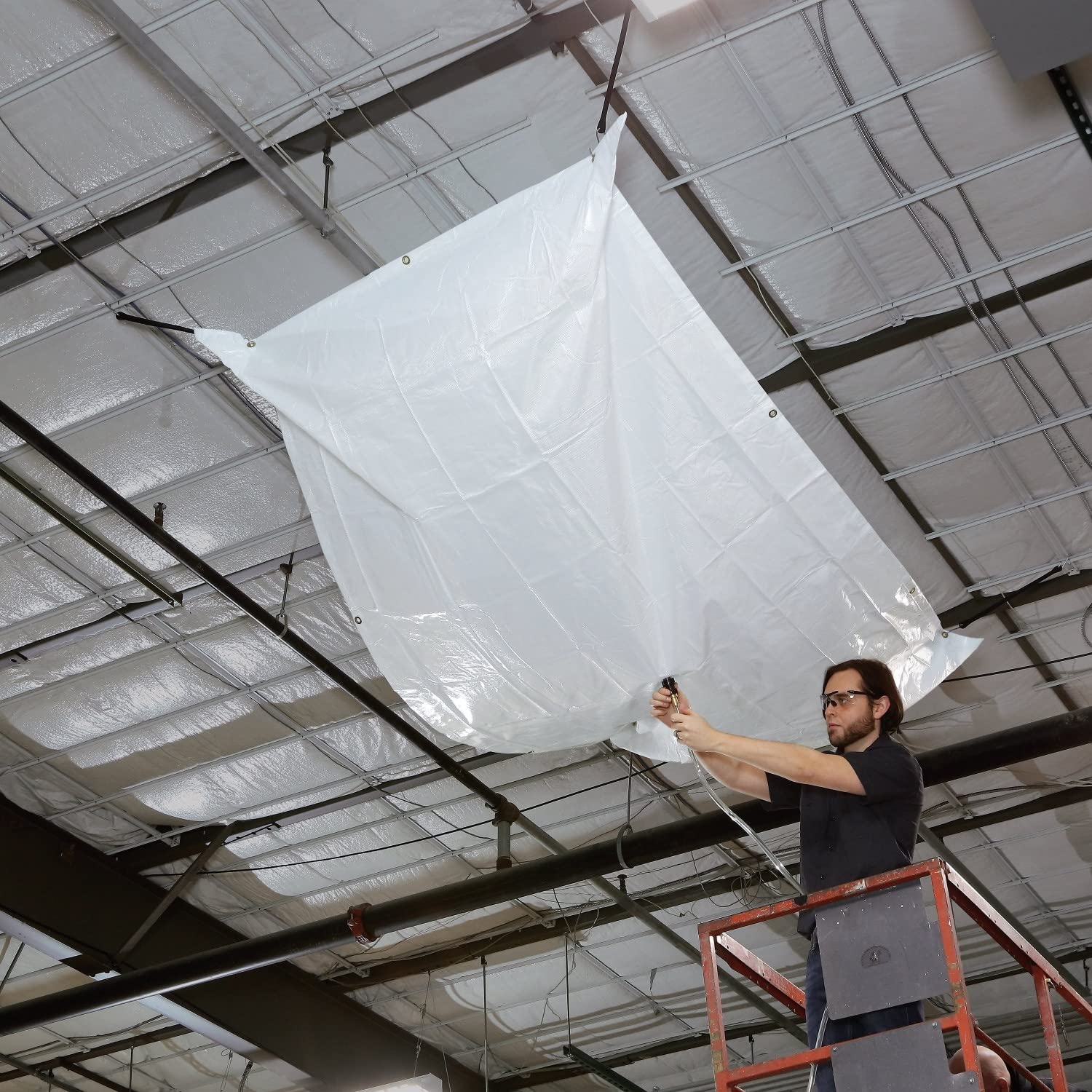 New Pig Roof Leak Diverter Tarp - 10' x 5' - Translucent - TLS553-TR