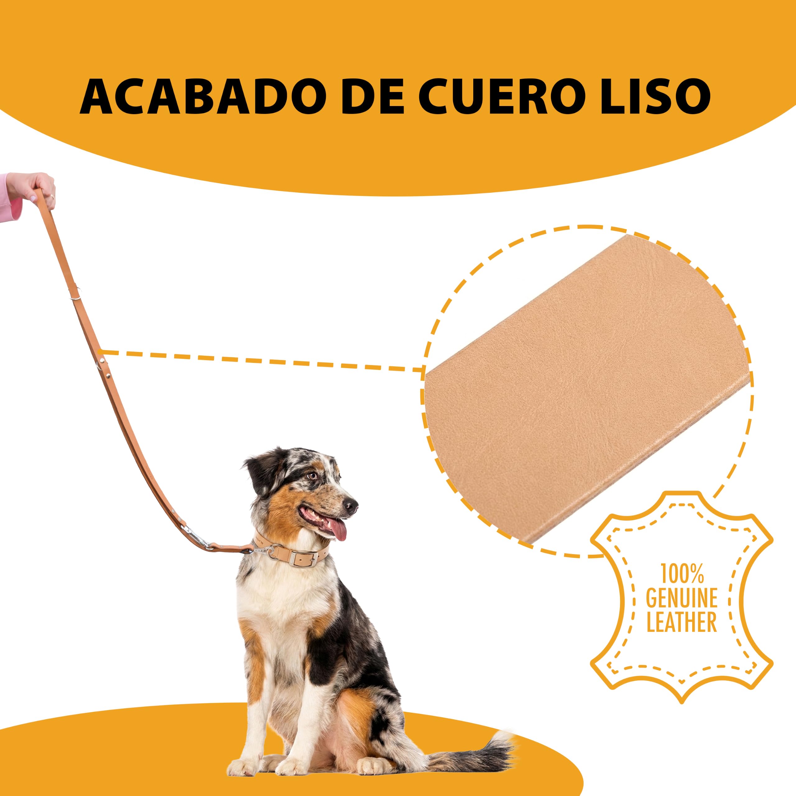 Ferplast Guinzaglio per Cani Guinzaglio per addestramento cane cani in cuoio nero o naturale