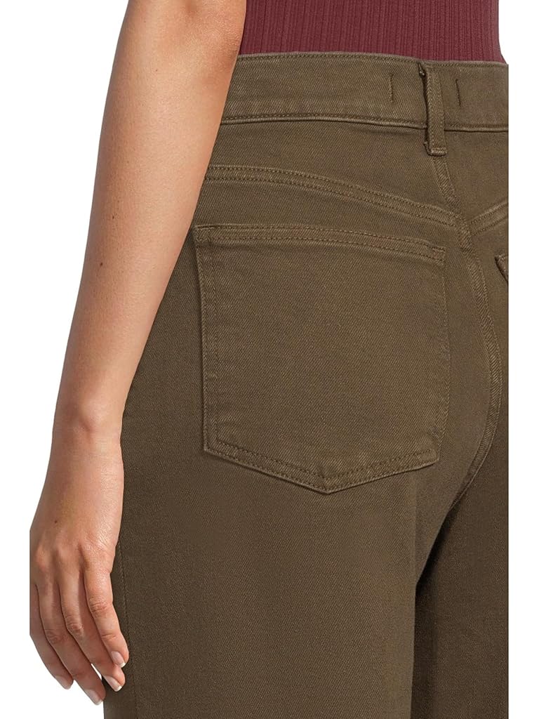 Brown Madewell Flared Wide-Leg Crop Jean in Dark Mocha