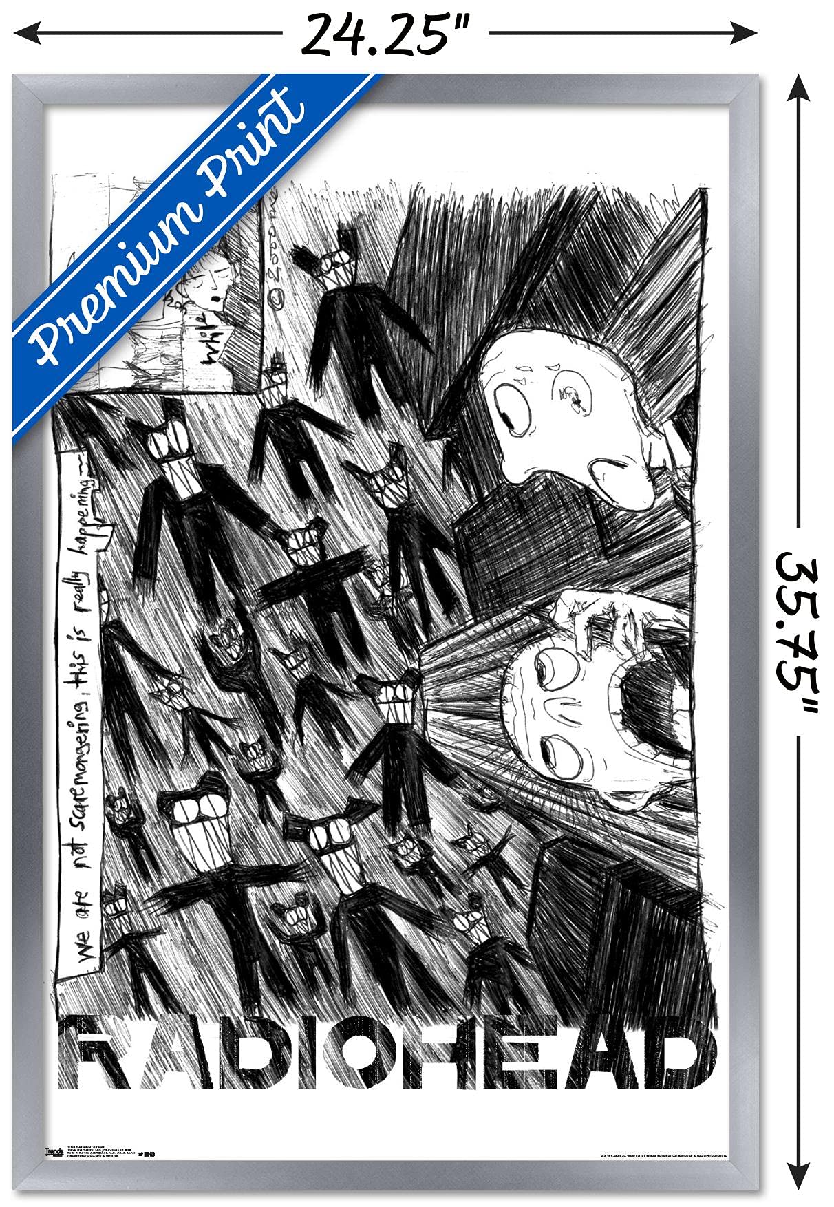 Amazon.co.jp: Trends International Radiohead - 落書きウォール