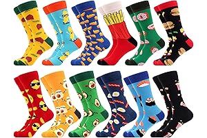 Men's Fun Socks Size 13: Colorful Crew Socks for All Occasions