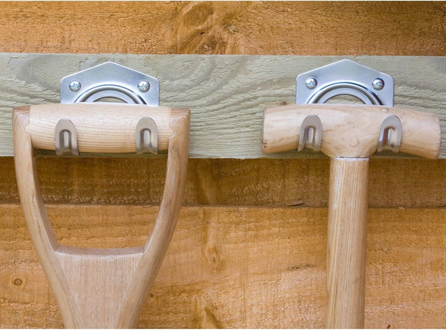 Universal Galvanized Metal Utility Storage Hooks for Garden Tools (Pack of 25)