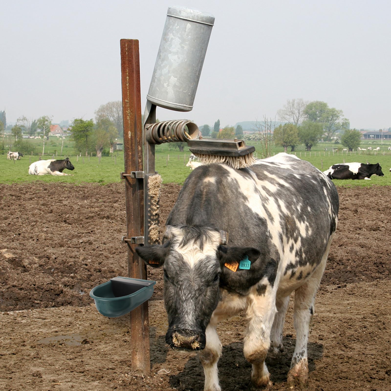 Ciotola per Bere per Bestiame in Plastica Resistente Galleggiante Automatico Abbeveratoio per Mucche e Pecore ad Alta Capacità Mangiatoia per Acqua da Fattoria Comoda e Sicura