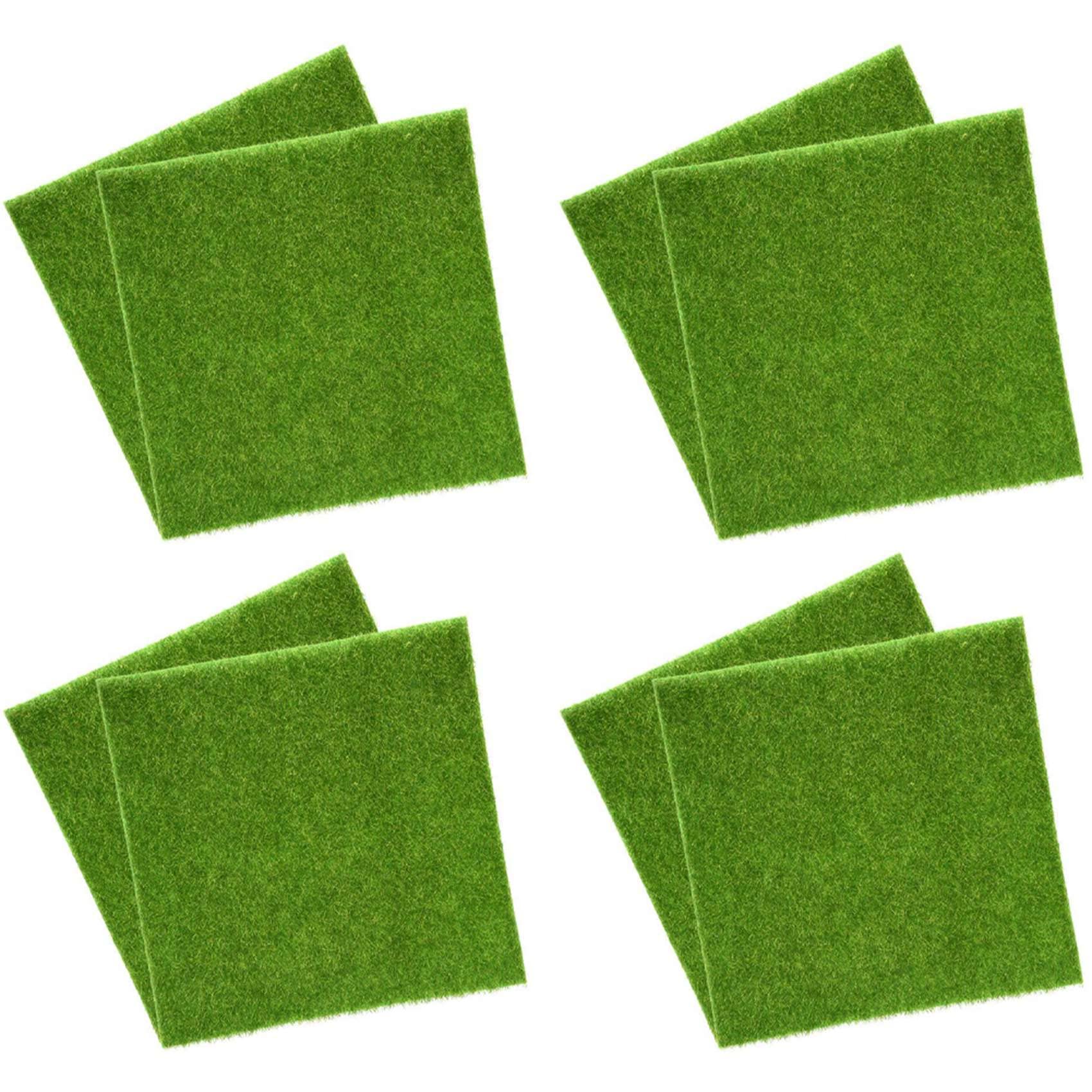 Pelouse synthétique anti-boue et sans entretien | Dalles gazon artificiel 30x30cm