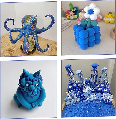 Miniatura 5 de Arcilla de secado al aire  Ultra ligera y suave, segura y no tóxica, moldeable y flexible, arcilla profesional de secado al aire para figuras de