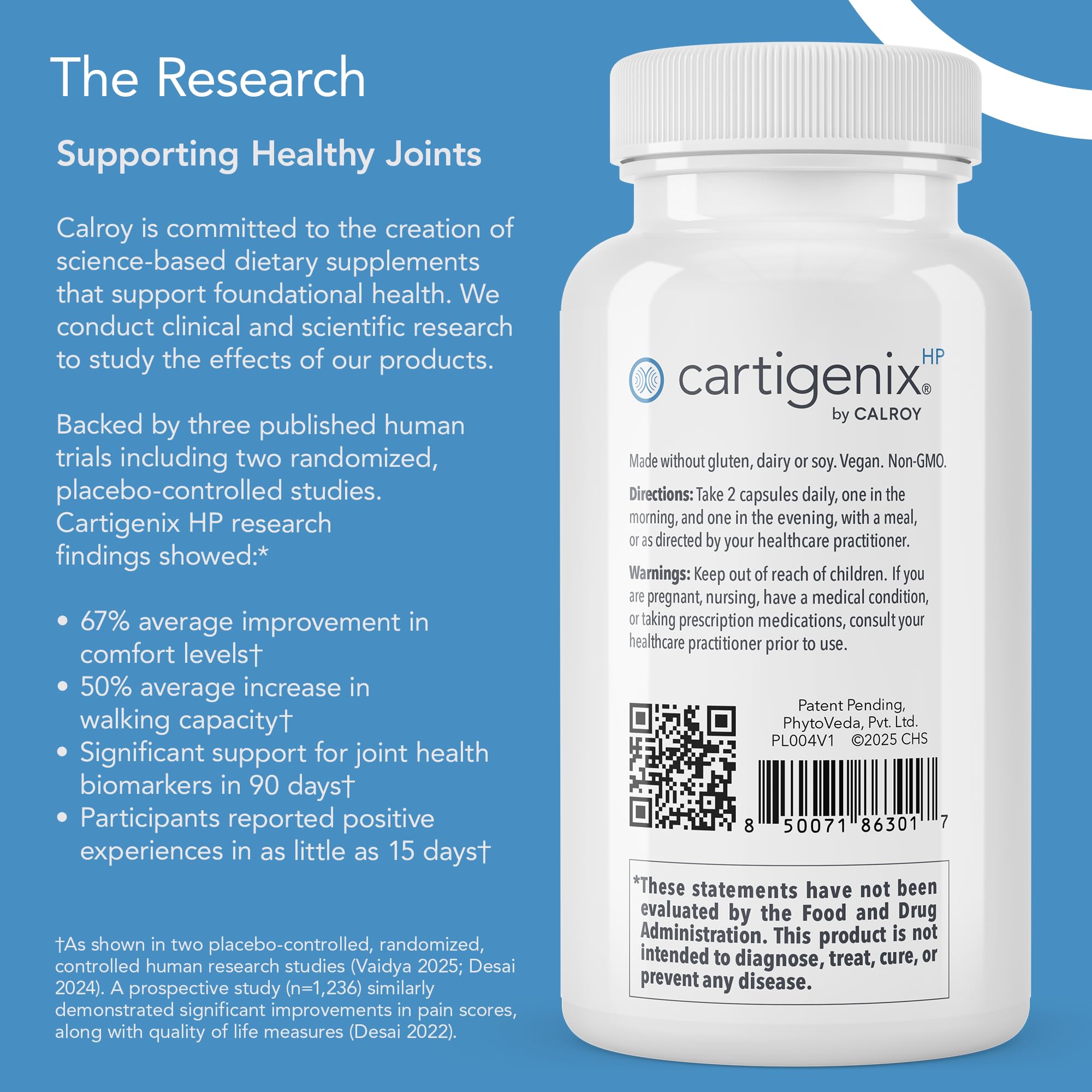Calroy Cartigenix HP Joint & Cartilage Support Supplement 60 Vegan Capsules — Amazon image 5