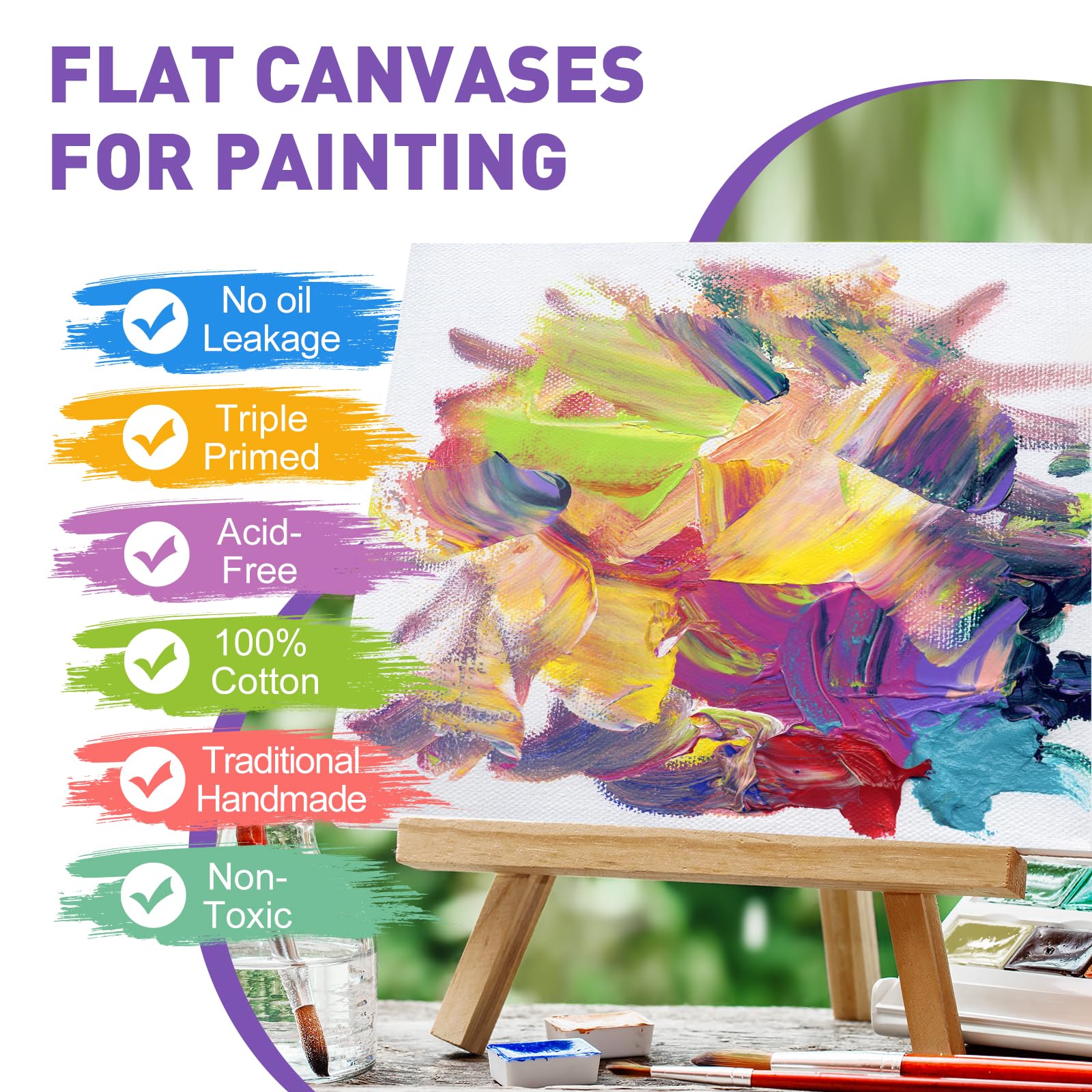 ESRICH Tableros de lona para pintar, paquete de 30 lienzos para pintar de 11 x 14 pulgadas, paneles de lona en blanco de algodón imprimados sin ácidos para pintura al óleo, acuarela, pintura acrílica,
